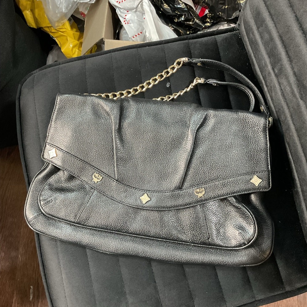 COPY - Black Leather Chain Shoulder Bag